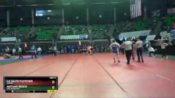 220 lbs Cons. Round 1 - NATHAN BESCH, Oak Mountain vs La`Jalyn Fletcher, Austin
