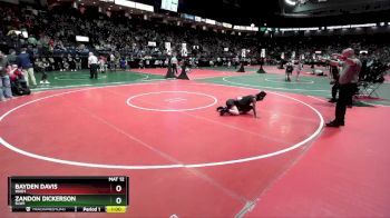 85 lbs Quarterfinal - Bayden Davis, WAD1 vs Zandon Dickerson, SLW1