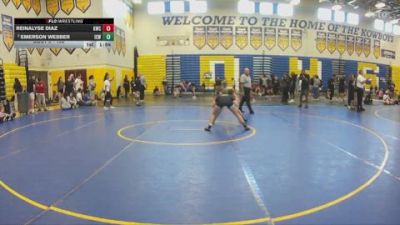 105 lbs Quarterfinal - Reinalyse Diaz, Kissimmee Wrestling Club vs Emerson Webber, Hernando Wrestling Club