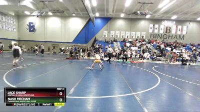 70 lbs Champ. Round 1 - Jace Sharp, Uintah Jr High Wrestling vs Nash Mecham, Champions Wrestling Club