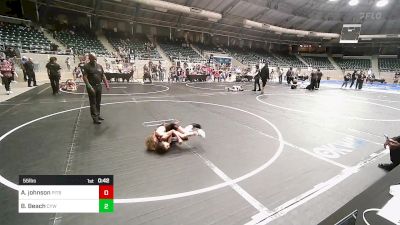 55 lbs 3rd Place - Andrew Johnson, Pitbull Wrestling Academy vs Brixon Beach, Coweta Tiger Wrestling