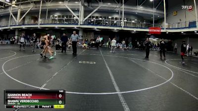 140 lbs Finals (2 Team) - Shawn Verdecchio, Kraken vs Gannon Beach, U2 Uprising Black