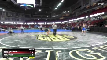 126 lbs Champ. Round 2 - Ian Avalos, Mountain View vs Paul Valentine, Timberline