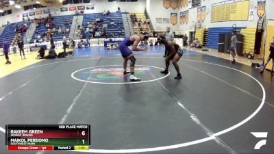 165 Gold 3rd Place Match - Rakeem Green, George Jenkins vs Maikol Perdomo, Southwest Miami