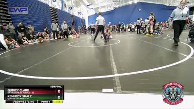 145 lbs Semis (4 Team) - Quincy Clark, Untouchables Purple vs Kennedy Shalz, Queens Of Chaos