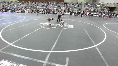 54 lbs Round Of 16 - Aquilino Ayala, Klamath Basin Warriors vs Rafe German, Greenwave Youth WC