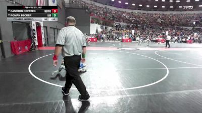 63 lbs Champ. Round 1 - Roman Becker, Hartford vs Cashton Coffeen, West De Pere Wrestling Club