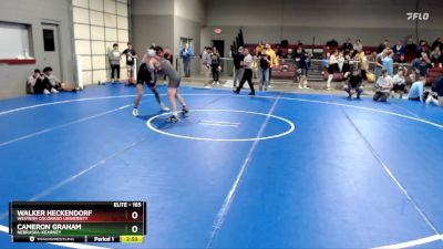 165 lbs Champ. Round 1 - Cameron Graham, Nebraska-Kearney vs Walker Heckendorf, Western Colorado University