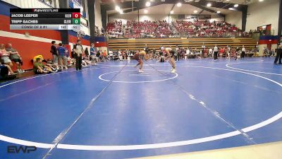 132 lbs Consi Of 8 #1 - Jacob Leeper, Glenpool vs Tripp Gaches, Cleveland Public Schools
