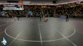 132 lbs Champ. Round 2 - Trevor Christenson, Basehor-Linwood HS vs Isaac Zimmerman, Lockport (Twp.)