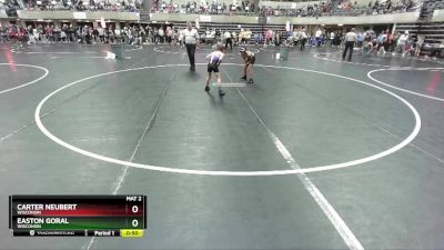 70-75 lbs Semifinal - Carter Neubert, Wisconsin vs Easton Goral, Wisconsin