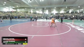 118 lbs Cons. Semi - Shyann Schioppa, Team Clay vs Brystol Potter, Cleveland Wrestling Club