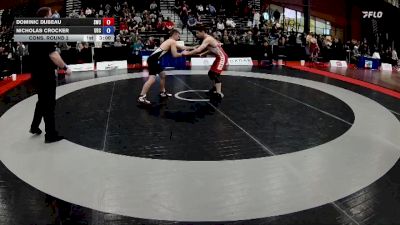 60kg Cons. Round 2 - Dominic Dubeau, Strathcona Wrestling Club vs Nicholas Crocker, Newfoundland & Labrador WC