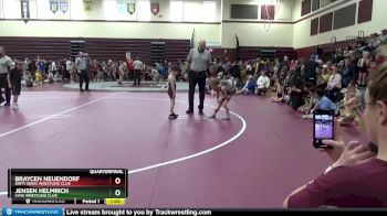 SPW-9 lbs Quarterfinal - Jensen Helmrich, Lynx Wrestling Club vs Braycen Neuendorf, Dirty Birds Wrestling Club