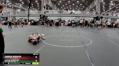 80 lbs Round 6 (8 Team) - Landon Spickler, Junior Terps Express vs Lucas Huntley, Mat Warriors Red