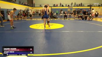 120 lbs Semifinal - Zackry Mosier, Kanza FS/GR Wrestling Club vs Storm Rieck, Kansas