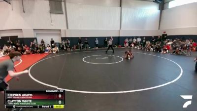 55 lbs Cons. Round 1 - Clayton White, Texas Elite Wrestling Club vs Stephen Adams, Best Trained Wrestling