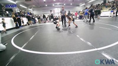 49-55 lbs Rr Rnd 1 - Emberlee Mathis, Wyandotte Youth Wrestling vs Kinsey Mabe, Quezada Wrestling Academy