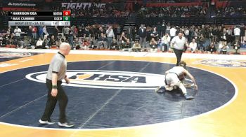 2A 132 lbs 1st Place Match - Max Cumbee, Elmhurst (IC Catholic) vs Harrison Dea, Morton