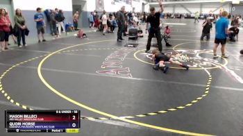 56 lbs Cons. Round 4 - Mason Billeci, Mid Valley Wrestling Club vs Quori Morse, Cordova Pounders Wrestling Club