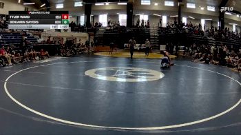 132 lbs Semis & 3rd Wb (16 Team) - Benjamin Sayers, Oconee County vs Tyler Ward, Heritage-Catoosa