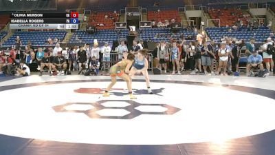 105 lbs Champ. Rd Of 64 - Olivia Munson, California vs Isabella Rogers, Pennsylvania