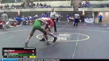 132 lbs Finals (8 Team) - Sam Henkle, Huntley vs Ben Timmerman, Rochester Mayo