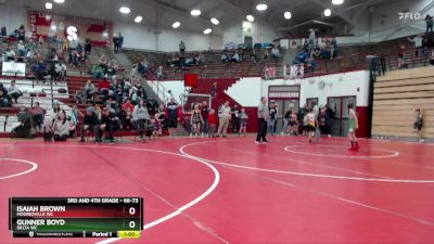 66-73 lbs Cons. Round 1 - Isaiah Brown, Mooresville WC vs Gunner Boyd ...