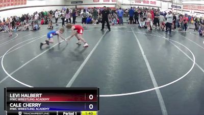 97 lbs Round 2 - Levi Halbert, MWC Wrestling Academy vs Cale Cherry, MWC Wrestling Academy