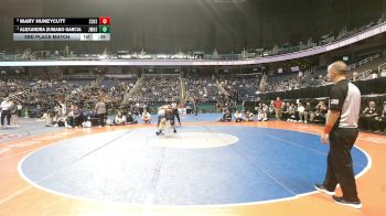 1-4A - 114 3rd Place Match - Alexandra Zumano Garcia, Jordan-Matthews High School vs Mary Huneycutt, South Stanly High School