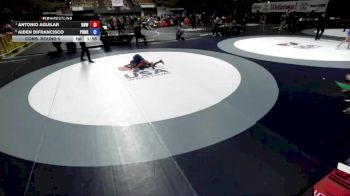 92 lbs Semis - Antonio Aguilar, Red Wave Wrestling vs Aiden DiFrancisco, Poway Wrestling