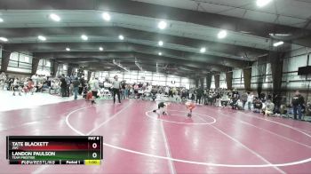 54 lbs Cons. Round 2 - Landon Paulson, Team Prestige vs Tate Blackett, JWC