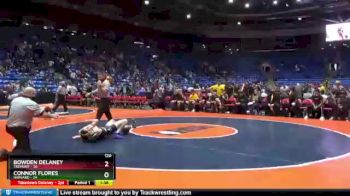 120 lbs Semis & 1st Wrestleback (8 Team) - Bowden Delaney, Tremont vs Connor Flores, Harvard