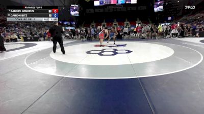 285 lbs Cons. Rd Of 16 - Samuel Winkels, MN vs Darion Bitz, ND