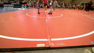 43-45 lbs Rr Rnd 3 - Havoc Maddox, Eagles Wrestling Academy vs Elias Warrior, Mighty Bluebirds