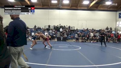 160 lbs Champ. Round 1 - Marina Hernandez, Vanguard vs Veronika Shayhen, Sacramento City College