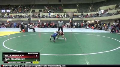 60 lbs Quarterfinal - Phillip Yang-Elson, Summit Wrestling Academy vs Owen Pronschinske, LAW