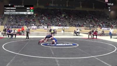 150 lbs Cons. Round 2 - Luke Peace, Covington Catholic vs Luke Knight, Anderson County