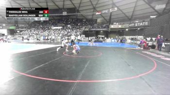 Girls 4A 155 lbs Champ. Round 1 - Maryellani Bollinger, Woodinville (Girls) vs Thessalez Mika, Juanita (Girls)