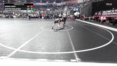 85 lbs Quarterfinal - Roman Lewis, Lee?s Summit North Broncos vs Sawyer Roelofsen, Central Kansas Young Lions