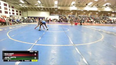 165 lbs Champ. Round 1 - Jamie Watts, York (Neb.) vs Rich Hart, Unattached