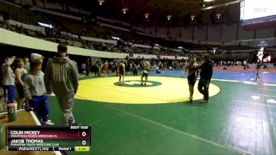 National 6-8 115 Quarterfinal - Jakob Thomas, Powhatan Youth Wrestling Club vs Colin Mickey, Midlothian Miners Wrestling Cl