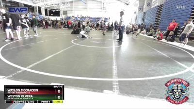 52 lbs Round 2 (4 Team) - Waylon McCrackin, Victory Wrestling vs Weston Olvera, Untouchables Purple