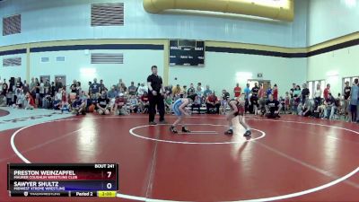 53 lbs Semifinal - Preston Weinzapfel, Maurer Coughlin Wrestling Club vs Sawyer Shultz, Midwest Xtreme Wrestling