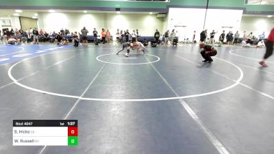 126 lbs Round Of 128 - Slater Hicks, CA vs Will Russell, NY