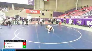 132 lbs Champ. Round 2 - Elijah Olguin, Pomona Elite (PWCC) vs Phoenix Blakely, Alber Athletics Wrestling Club