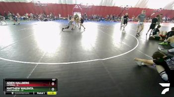 157 lbs Round 2 (16 Team) - Matthew Walenta, Lena/Bonduel vs Adien Hallberg, Cameron