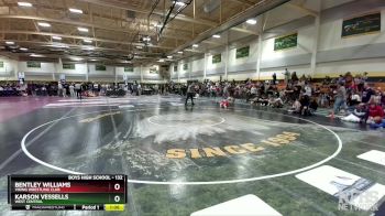 132 lbs Semifinal - Bentley Williams, Viking Wrestling Club vs Karson Vessells, West Central