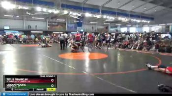 145 lbs Quarters & 1st Wb (16 Team) - Logan Moore, Kame Style vs Titus Franklin, Alabama Elite - White