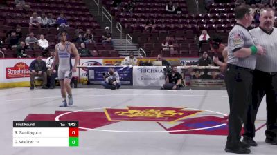 145 lbs First Round - Ryan Santiago, Liberty vs Griffin Walizer, Central Mountain